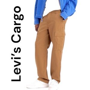 Levi’s-36x32 cargo pants. Tan khaki straight leg 6 pockets. 100%cotton. Like new